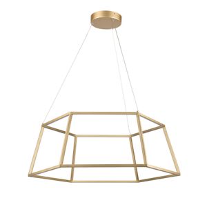 Minimalist 23.25'' Wide Integrated LED Chandelier - Soft Gold 2