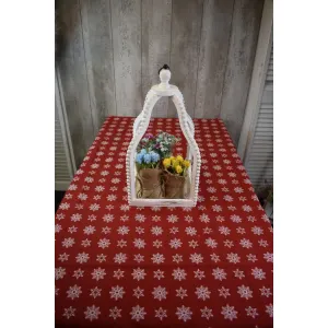 Snowflake Table Cloth 54x54in 1
