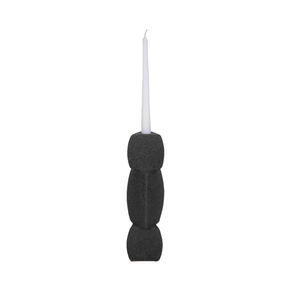 ENNISVALE BLACK CANDLE HOLDER 12 (IN)