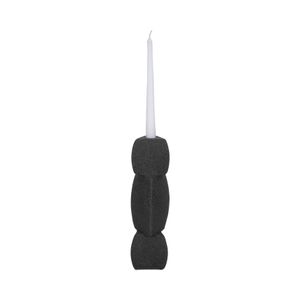 ENNISVALE BLACK CANDLE HOLDER 12 (IN) 3