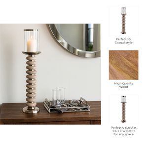 CULLENLAND TAN CANDLE HOLDER 25 (IN) 10