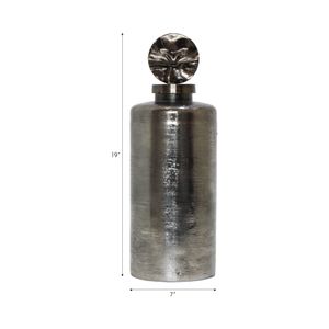 LANEWIND GRAY GLASS VASE 19 (IN) 8
