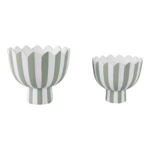 DENTONFIELD SET OF 2 WHITE PLANTER 8 (IN) 3