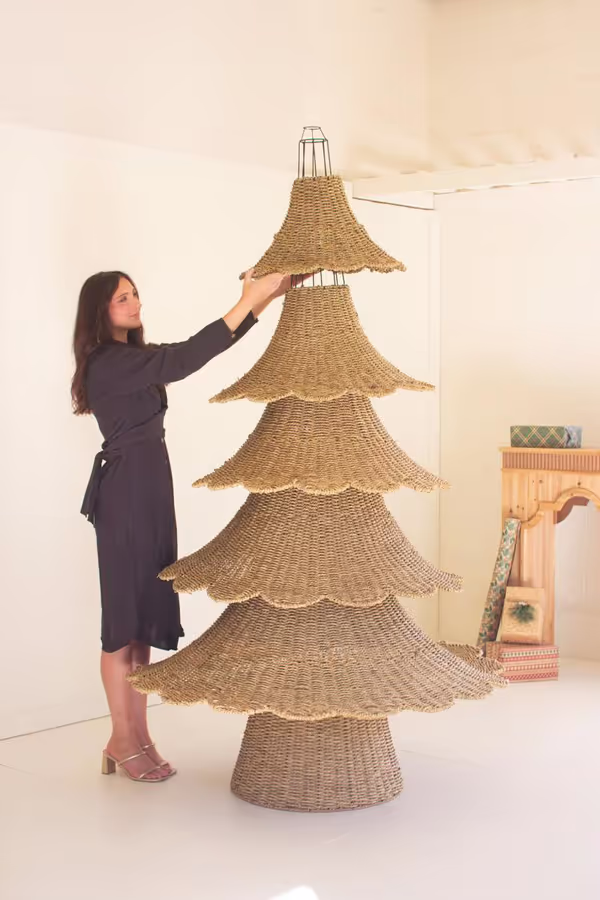Giant Woven Vine Christmas Tree