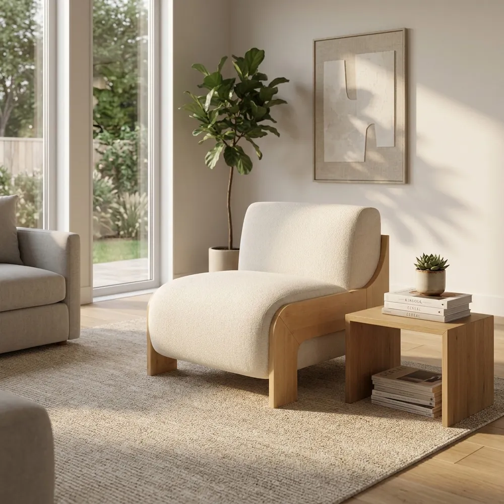 HOLTONWOOD IVORY CHAIR 31 (IN)