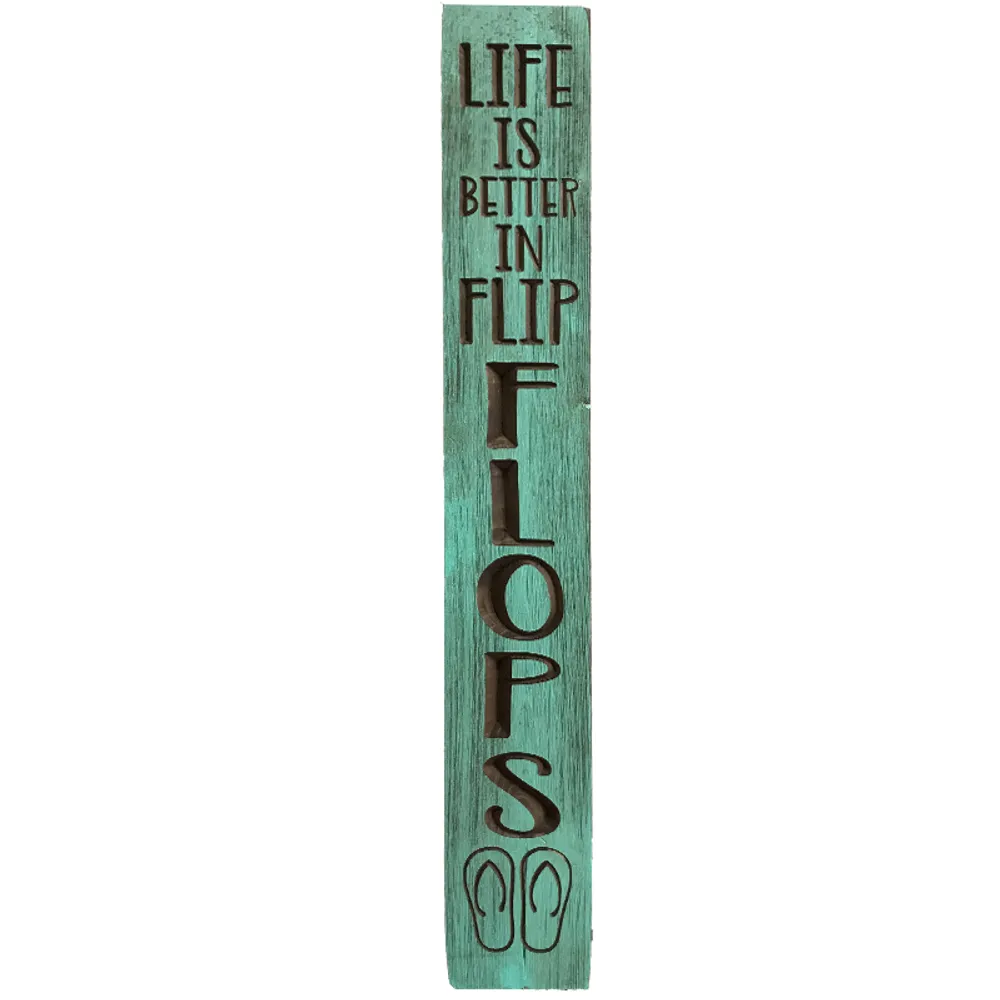 36" USA VERTICAL LIFE/FLIP FLOP BARNWOOD