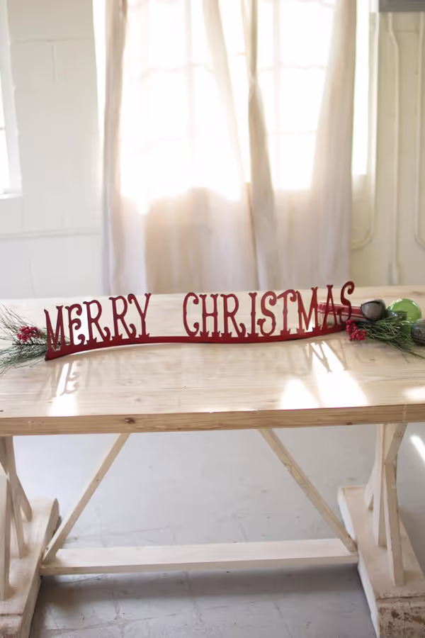 Tabletop Or Mantle Merry Christmas