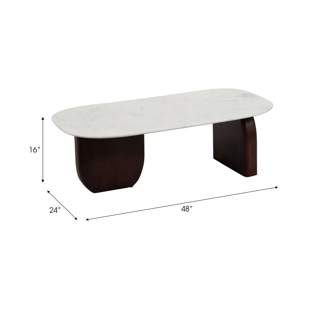HAYFIELDLAND BROWN COFFEE TABLE 16 (IN)