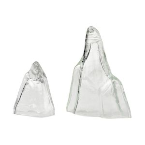 Glacier Object - Set of 2 Clear 1