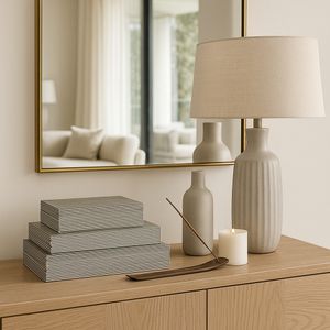 TILTONBROOK SET OF 3 WHITE BOXES 4 (IN) 13