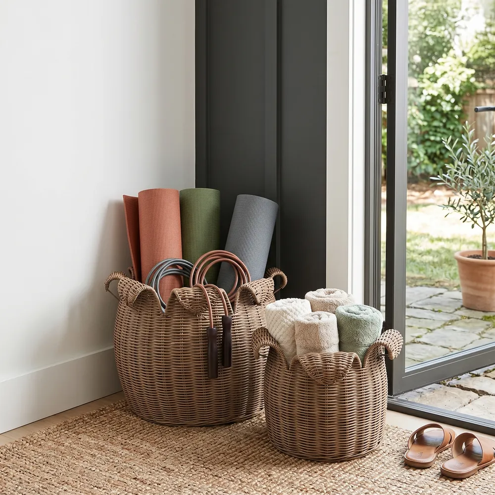 MARCCLIFF SET OF 2 BROWN STORAGE 12 (IN)