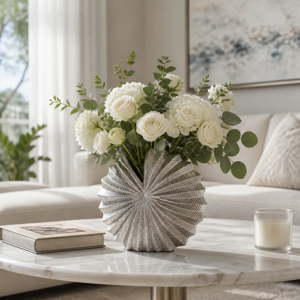 DALEVIEW SILVER VASE 10 (IN)