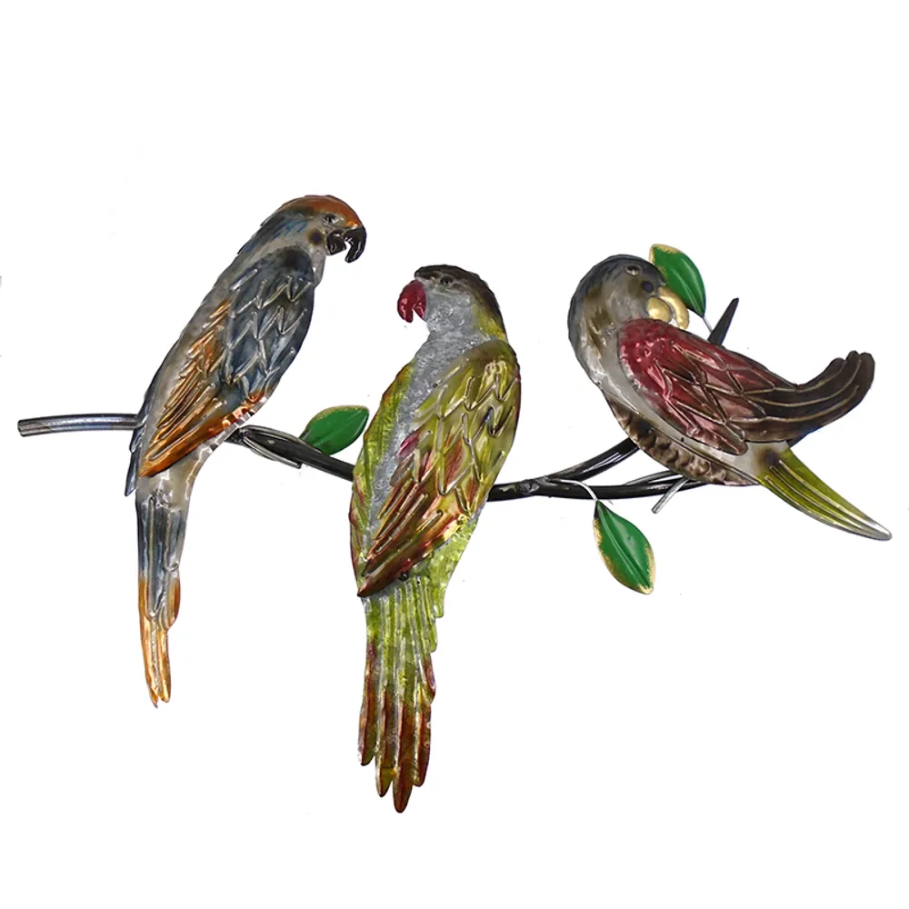 25-1/2" METAL PARROTWALL DECOR