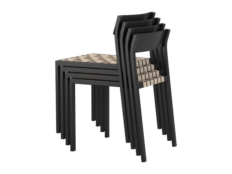 Draco Dining Chair Black 9