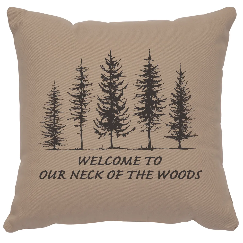 Image Pillow - Neck of Woods - Cotton Alabaster