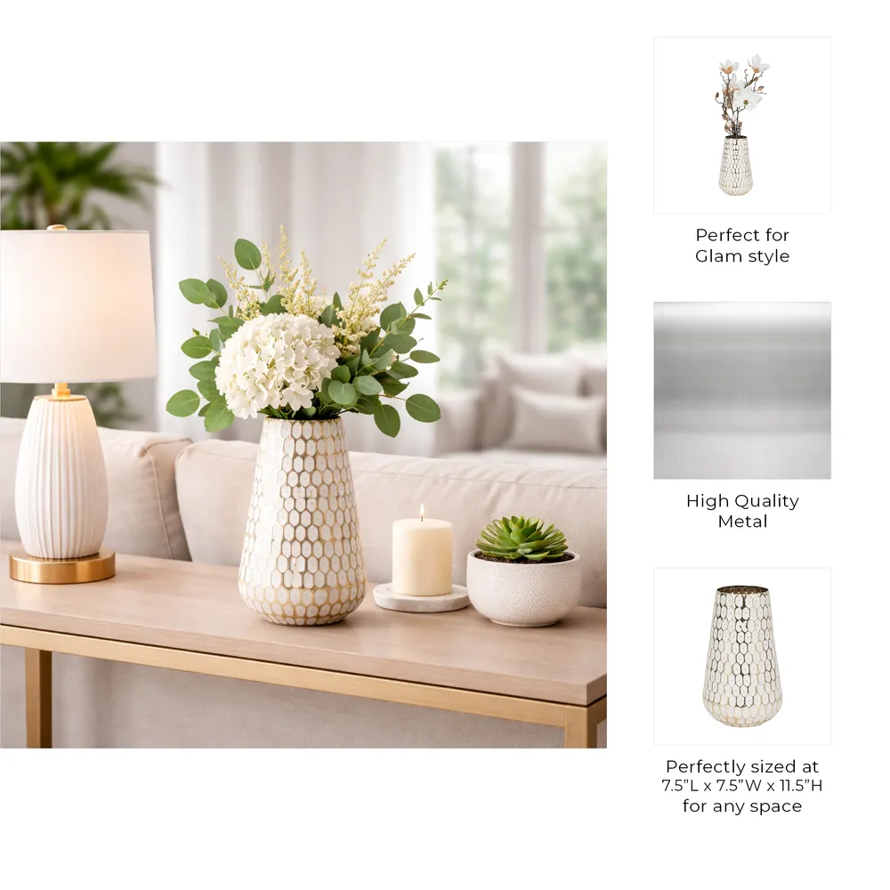 BARNETWICK GOLD VASE 12 (IN)