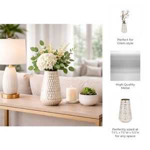 BARNETWICK GOLD VASE 12 (IN) 10