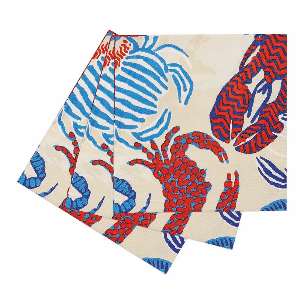 Sandy Claws Paper Cocktail Napkins (Pack of 25)