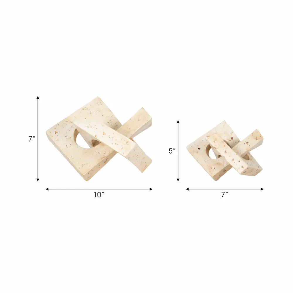 REXHAM SET OF 2 IVORY DECOR 7 (IN)