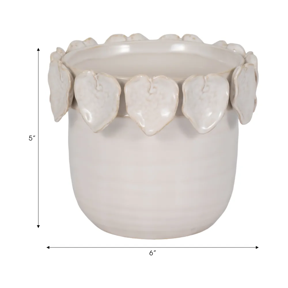 SLATERCLIFF IVORY PLANTER 6 (IN)