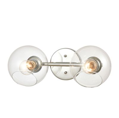 Claro 16″ Wide 2-Light Vanity Light - Polished Chrome