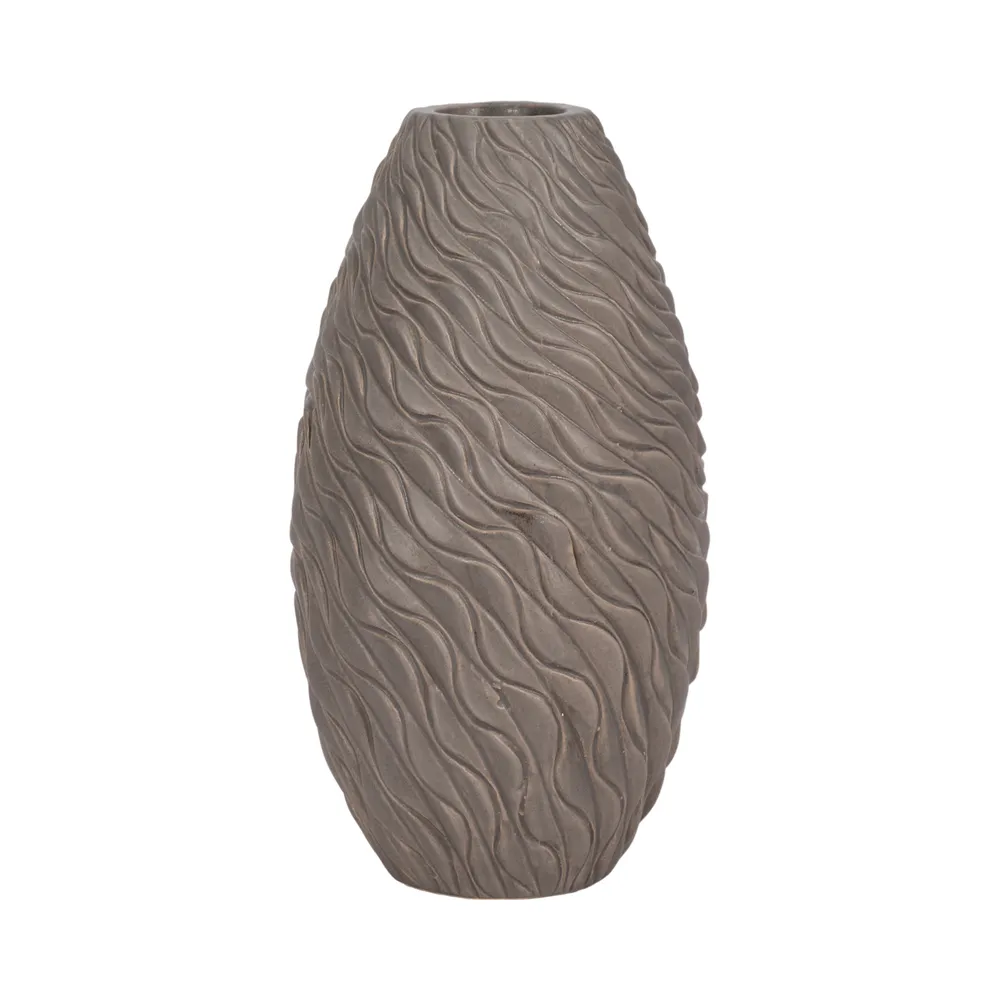 ROYVALE BROWN VASE 14 (IN)