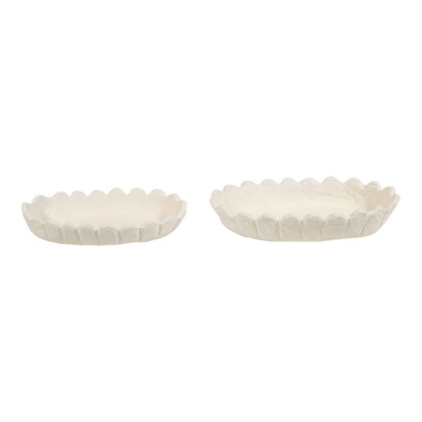 HARKENRIDGE SET OF 2 IVORY BOWLS 3 (IN)