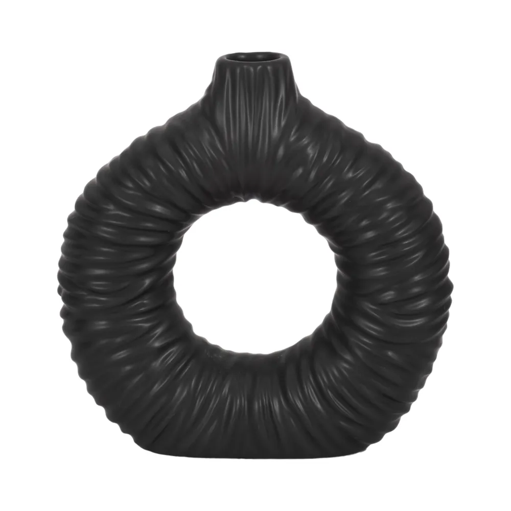 CANTONGATE BLACK VASE 9 (IN)