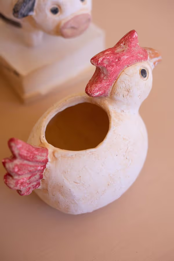 Set of 4 Farm Animal Planters