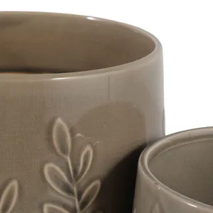 DUNRUN SET OF 2 GREEN PLANTER 7 (IN) 7