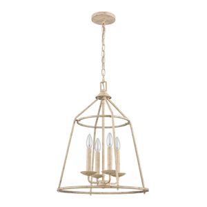 Ellisville 17.25'' Wide 4-Light Chandelier - Antique Cream 2