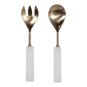 ELMCLIFF SET OF 2 WHITE SERVEWARE 1 (IN) 1