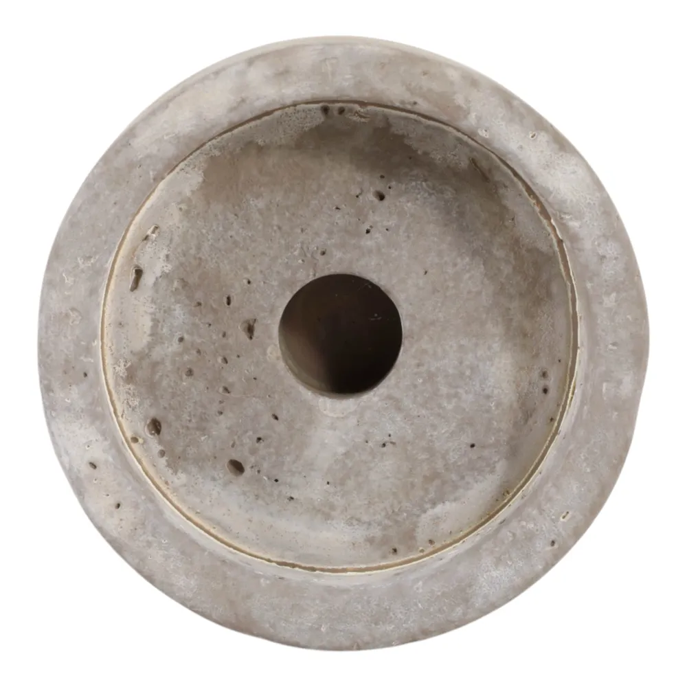 CARLIN GRAY CANDLE HOLDER 10 (IN)
