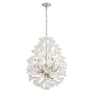 Celene 22'' Wide 12-Light Chandelier - Aged Silver 1