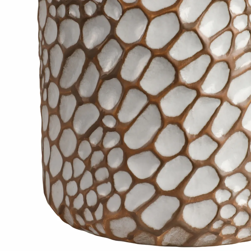 NEWTONCREST WHITE GARDEN STOOL 20 (IN)