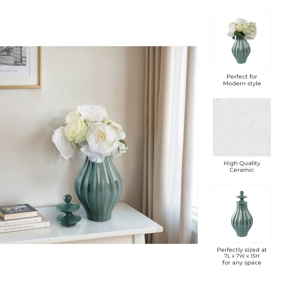 CALEWIND BLUE JAR 15 (IN)