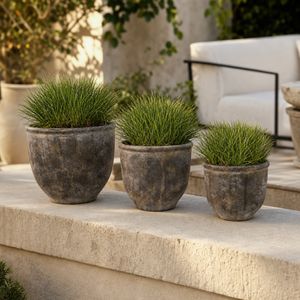 HAYFORDWAY SET OF 3 ORANGE PLANTER 8 (IN) 2