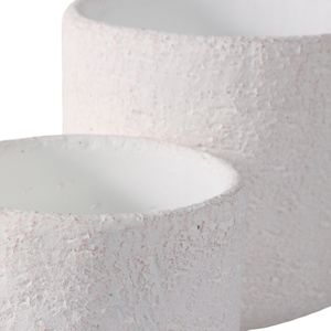 ELDONBROOK SET OF 2 WHITE PLANTER 8 (IN) 6