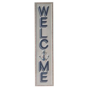 36" WELCOME ANCHOR EMBOSSED SIGN 1