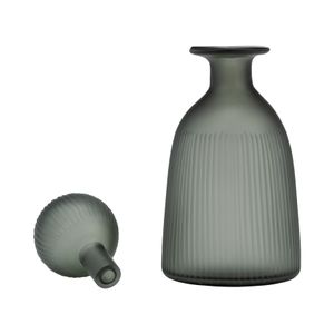 BRENTONFORD GREEN GLASS VASE 13 (IN) 3