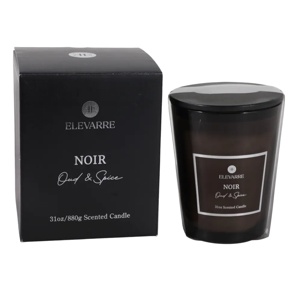 ROWANSTONE NOIR OUD AND TOBACCO CANDLE 7 (IN)