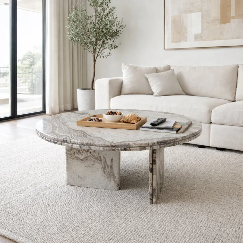 CIARANGROVE IVORY COFFEE TABLE 18 (IN)
