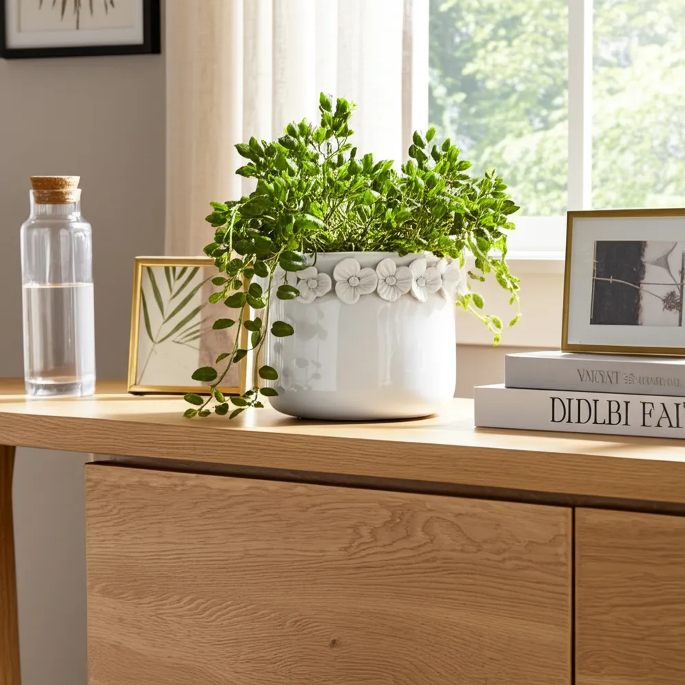 CROSBYGROVE WHITE PLANTER 6 (IN)