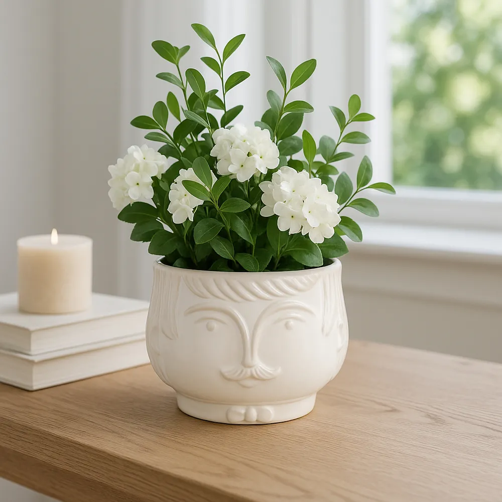 LAKEMOOR WHITE PLANTER 5 (IN)
