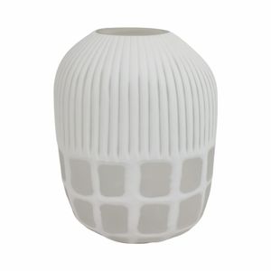 WOODSONWORTH WHITE GLASS VASE 16 (IN) 1