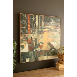Framed Two Birds Painting 5