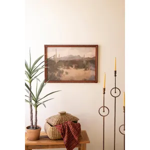 Framed Desert Landscape Print under Glass 3