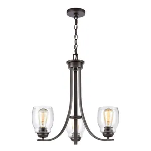 Calistoga 23" Wide 3-Light Chandelier - Oil Rubbed Bronze 1