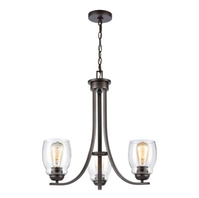 Calistoga 23" Wide 3-Light Chandelier - Oil Rubbed Bronze