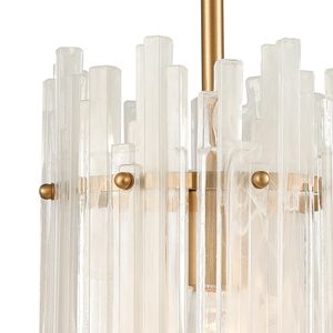 Brinicle 8'' Wide 1-Light Mini Pendant - Aged Brass 3